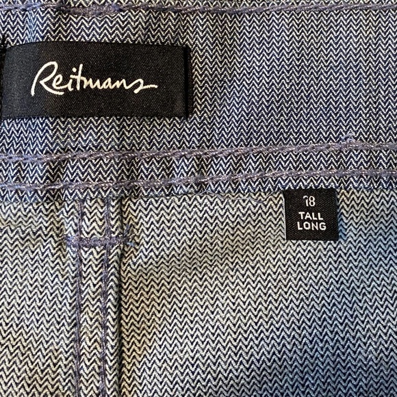 NWT Reitmans Sz 18 Tall Straight Leg Ankle Pants #176 - Picture 7 of 11